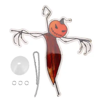 Halloween Spooky Suncatcher za okenske plošče Sun Catcher, edinstveni Spooky Halloween ornament okraski za dom B