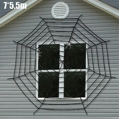 Halloween Scary Giant Spider Web Party Haunted House Prop Horror Decoration