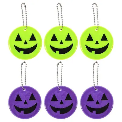 6pcs Halloween Style Jahanje Reflektivni Obeski Kolesarjenje Viseči Dekor Reflective Tags