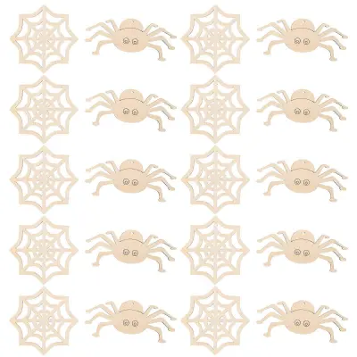 Mini Halloween Lesene Rezine Izrezi Okraski Diy Crafts Nedokončani Izrezi 4.5x11cm 20Set