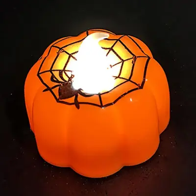 Halloween Festival Led Pumpkin Spiderweb Lantern Light Lamp Party Decor Prop
