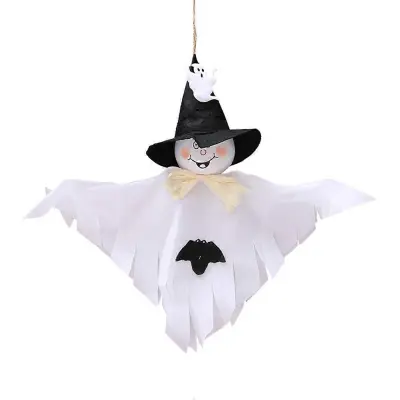 Ghost Okraski Halloween Prop Scary Halloween Decoration Bela 35x30x3cm Halloween Party Nastavitev Rekviziti 1Set