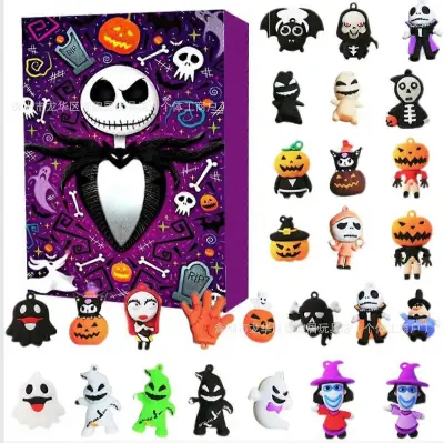 Božični adventni koledar 24 Odštevalnik Halloween Koledar Blind Box Presenečenje Halloween Smešno darilo