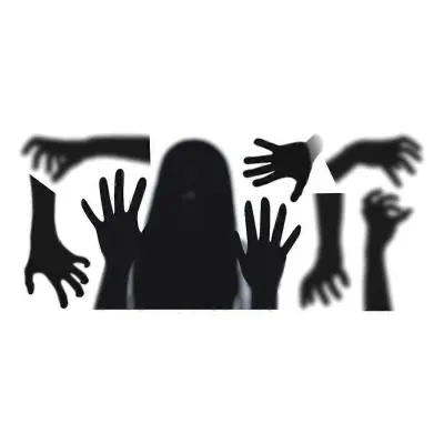Halloween Party Decal Samolepilna stenska nalepka Črna 75x33cm 1 list