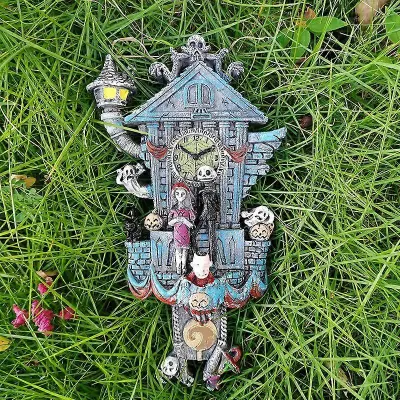 Halloween Forest House Clock Sintetične smole Halloween Cuckoo Clock za Halloween Party Decoration