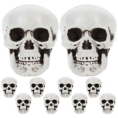 10 kosov Halloween Skeleton Head Small Skulls Mini Skulls Halloween Party Rekviziti