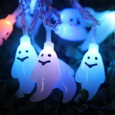 Led svetilka Ghost String Lamp Halloween Party Decor Prop Lot ~SSZFV