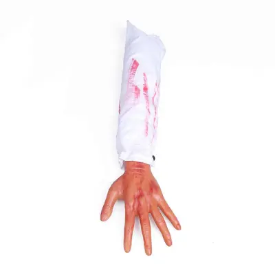 Trik Rekviziti Protetična roka Halloween Fake Hand Bloody Broken Arm Halloween Bulk Fake Hands for Halloween Haunted House Decoration