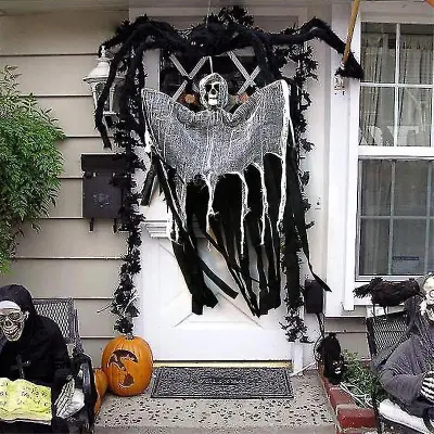 1pcs Halloween Lobanja Gaza Grimace Visi Haunted House Dvorišče Horror Skull Halloween Dekoracija Hiša Rekviziti