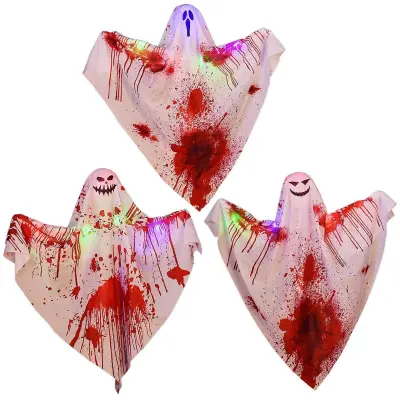 Halloween Animirani Ghost Ornament Scary Party Bar Obesek Haunted House Prop