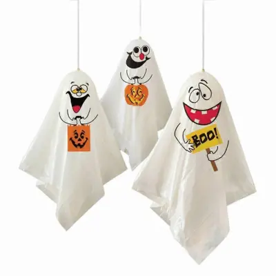 3Pcs Cute Halloween Party Mini Decoration for Halloween Party Decoration for Front Yard Patio Trawn Garden Party Multicolor