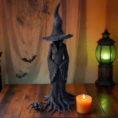2025 Nov Cracker Barrel Witch Kip Halloween Smola Ornament Home Decor 30 cm