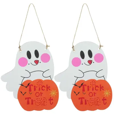 2pcs Halloween Viseči znaki Halloween Okraski za dom Haunted House Halloween Decor