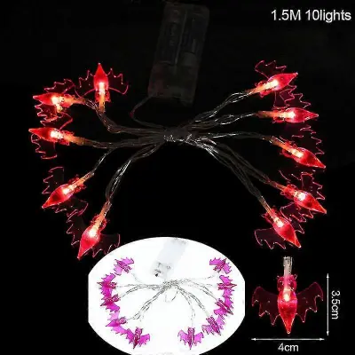 GYFDYM 1,5 m 10led Halloween Pumpkin Ghost Skeletons Bat Spider Led Light String Festival Halloween Decoration For Home Party Ornament