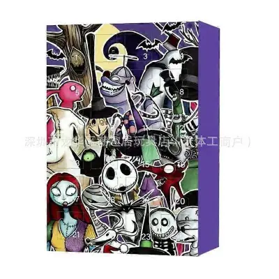 Božični adventni koledar 24 Odštevalnik Halloween Koledar Blind Box Presenečenje Halloween Smešno darilo