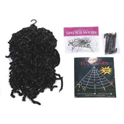 Jianghuo Giant Spider Web Triple Mega White Stretching Spider For Yard Halloween Decorations Outdoor Halloween Spider Decor Supplies
