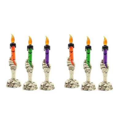 6pcs Halloween Skeletons Ghost Party Sveče Pumpkin Party Happy Halloween Party Okraski za dom