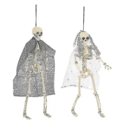 GYFDYM 2pcs Halloween Skeleton Okraski Dekorativni Plastični Obrti Rekviziti Hiša Straši