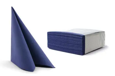 AIRLAID, CHIC SERVIETE, 40 X 40 CM, TEMNO MODRE, 50 KOS