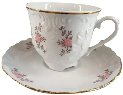 CMIELOW, ROCOCO DEKOR, SKODELICA S PODSTAVKOM ZA KAVO, 160 ML, 6 KOS