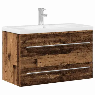 vidaXL Kopalniška omara za umivalnik Star les 80 x 38.5 x 48 cm