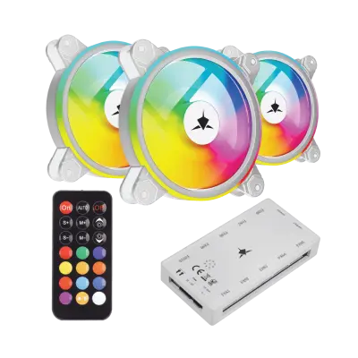 White Shark ventilator GCF-S028-005 Nebula-2 bel ARGB komplet