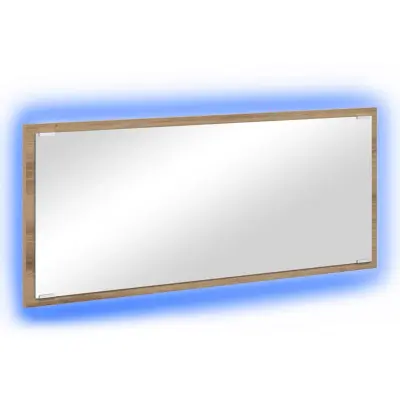 vidaXL Ogledalo artisan hrast 90 x 8.5 x 37 cm Konstruiran les