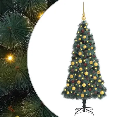 vidaXL Umestno božično drevo Zelena 40 x 40 x 180 cm PET