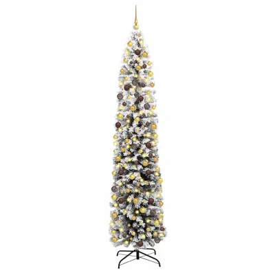 vidaXL Ožja jelka Zelena 61 x 61 x 240 cm Plastika in kovina