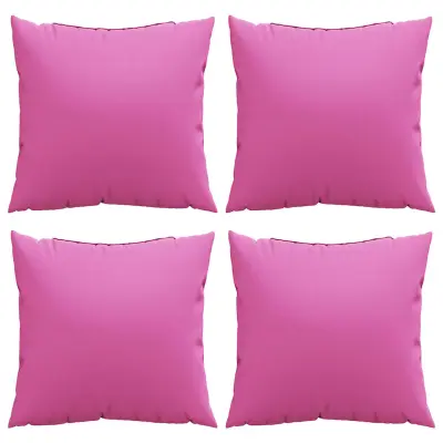vidaXL Blazine za metanje 4 pcs Roza 40 x 40 cm blago