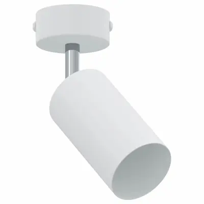 vidaXL Stropni reflektor Bela 6 x 6 x 16.5 cm Jeklo