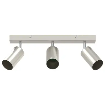 vidaXL Stropni reflektor Brušeni nikelj 38 x 5.5 x 16.5 cm Jeklo