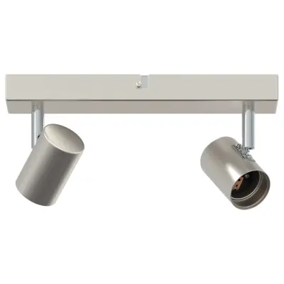vidaXL Stropni reflektor Brušeni nikelj 26 x 6.5 x 11.5 cm Jeklo