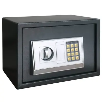 vidaXL Digitalna varna s ključavnico Temno siva 35 x 25 x 25 cm Jeklo