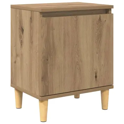 vidaXL Nočna omarica artisan hrast 40 x 30 x 50 cm Konstruiran les