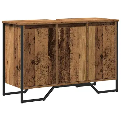 vidaXL Omara za umivalnik Star les 91 x 35 x 60 cm Konstruiran les