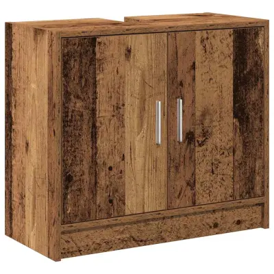 vidaXL Omara za umivalnik Star les 63 x 29 x 55 cm Konstruiran les