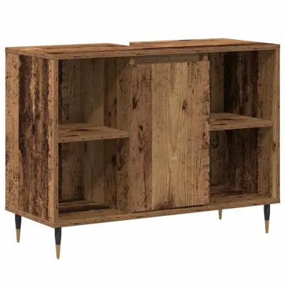 vidaXL Kopalniška omarica Star les 80 x 33 x 60 cm Konstruiran les
