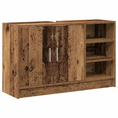 vidaXL Omara za umivalnik Star les 90 x 29 x 55 cm Konstruiran les