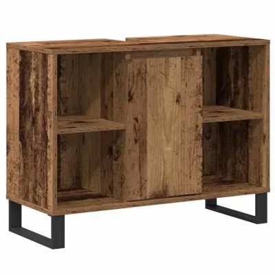 vidaXL Kopalniška omarica Star les 80 x 33 x 60 cm Konstruiran les