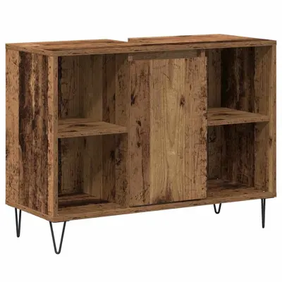 vidaXL Kopalniška omarica Star les 80 x 33 x 60 cm Konstruiran les