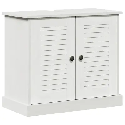 vidaXL Umivalni kabinet s polico VIGO antično bela 67,5 x 34 x 59 cm