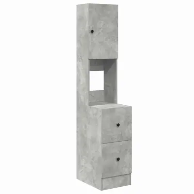 vidaXL Kuhinjski element z vrati Siva 35 x 50 x 180 cm Konstruiran les