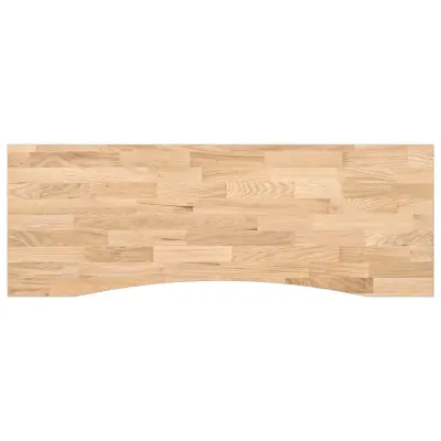 vidaXL Mizna plošča neobdelan 140x50x2,5 cm trdna hrastovina