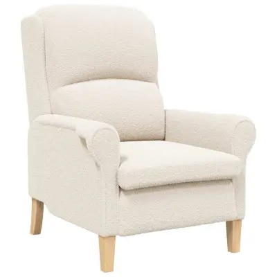 vidaXL fotelj krema 76 x 94 x 102 cm blago