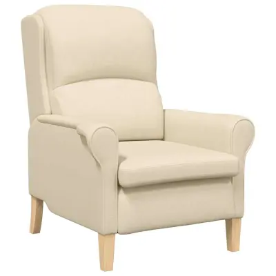 vidaXL fotelj krema 76 x 94 x 102 cm blago