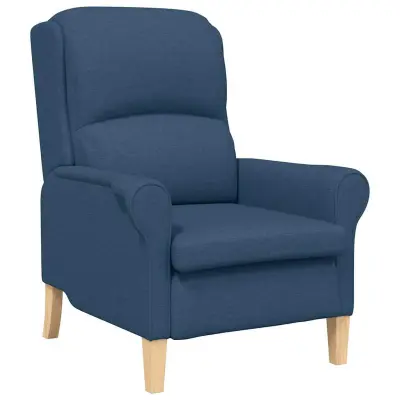 vidaXL fotelj Modra 76 x 94 x 102 cm blago