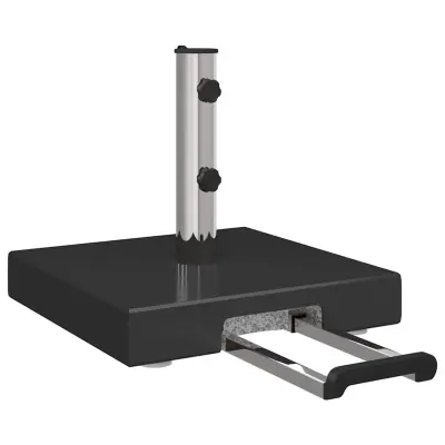 vidaXL Podstavek za senčnik Črna 41 x 41 x 37 cm Granit