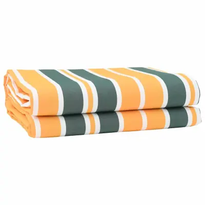 vidaXL Nadomestno platno za tendo Zelena in rumena 10 x 1.6 m blago