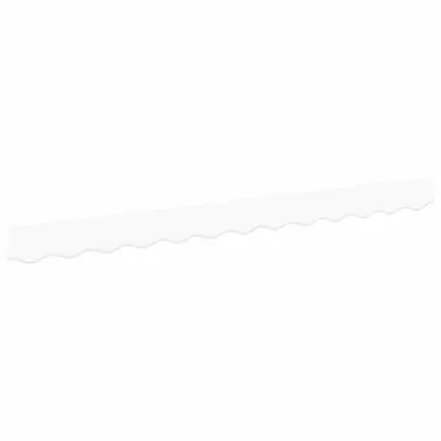 vidaXL Zaslon tende Bela 2.8 x 0.2 m Platno